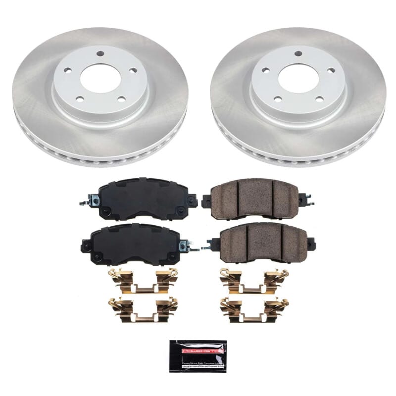 PowerStop — Semi-Coated Rotor and Low-Dust Ceramic Brake Pad Kit