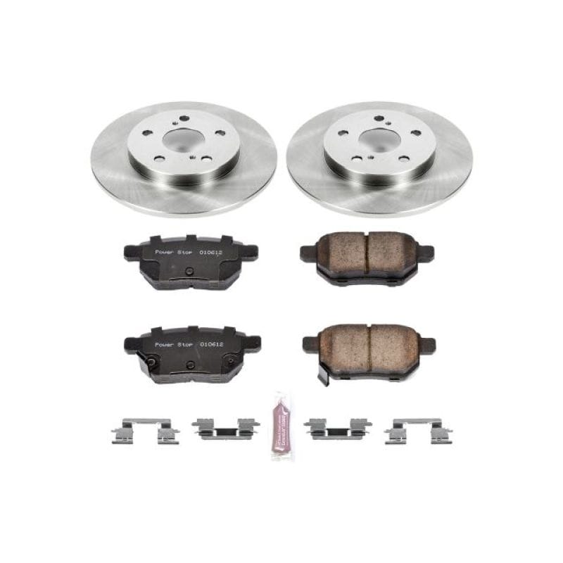 PowerStop — OE Stock Replacement Low-Dust Ceramic Brake Pad and Rotor Kit