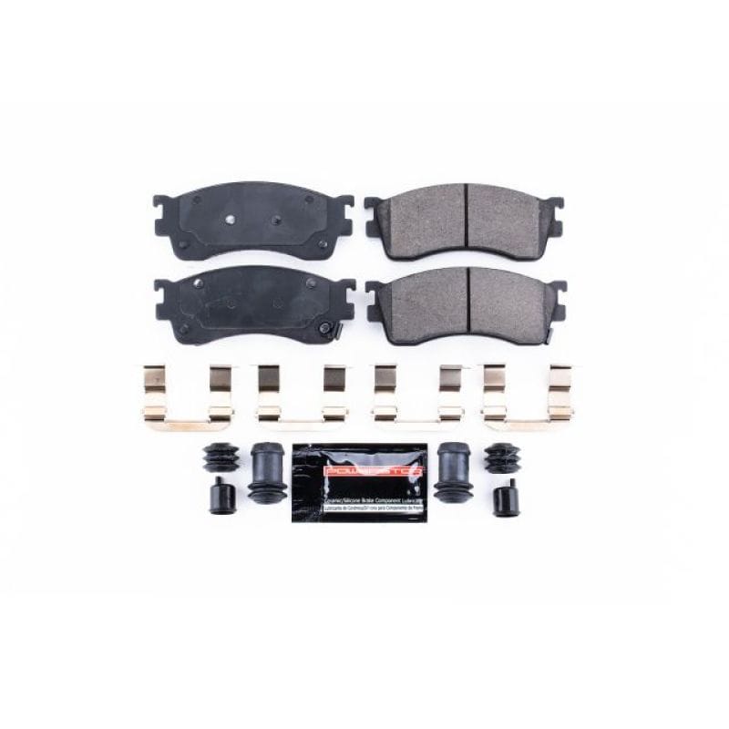 PowerStop — PowerStop - Z23 Daily Driver Carbon-Fiber Ceramic Brake Pads with Hardware Kit