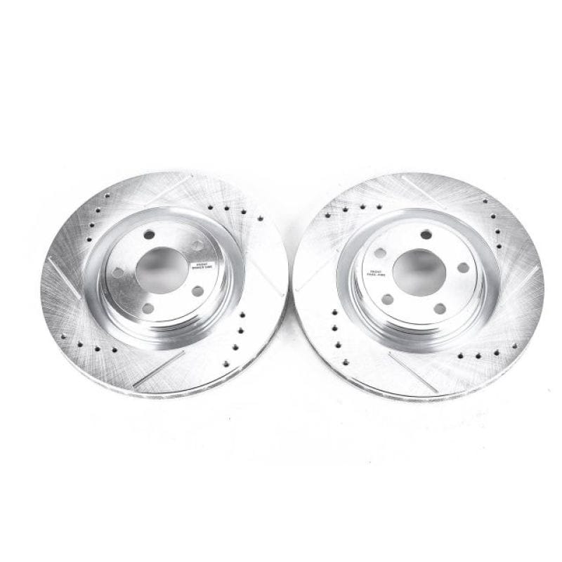PowerStop — PowerStop Evolution Performance Drilled, Slotted & Plated Brake Rotor Pair