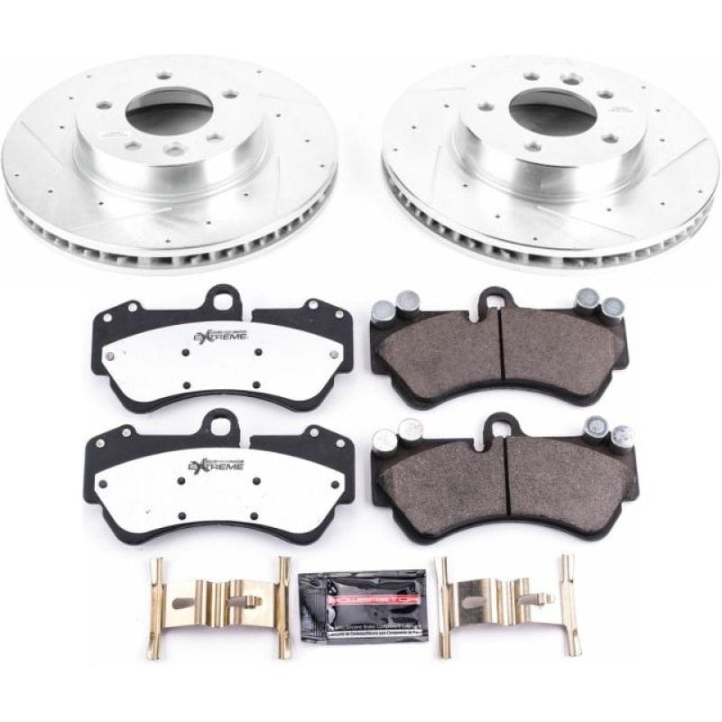 PowerStop — Z26 Street Performance Ceramic Brake Pad and Drilled & Slotted Rotor Kit
