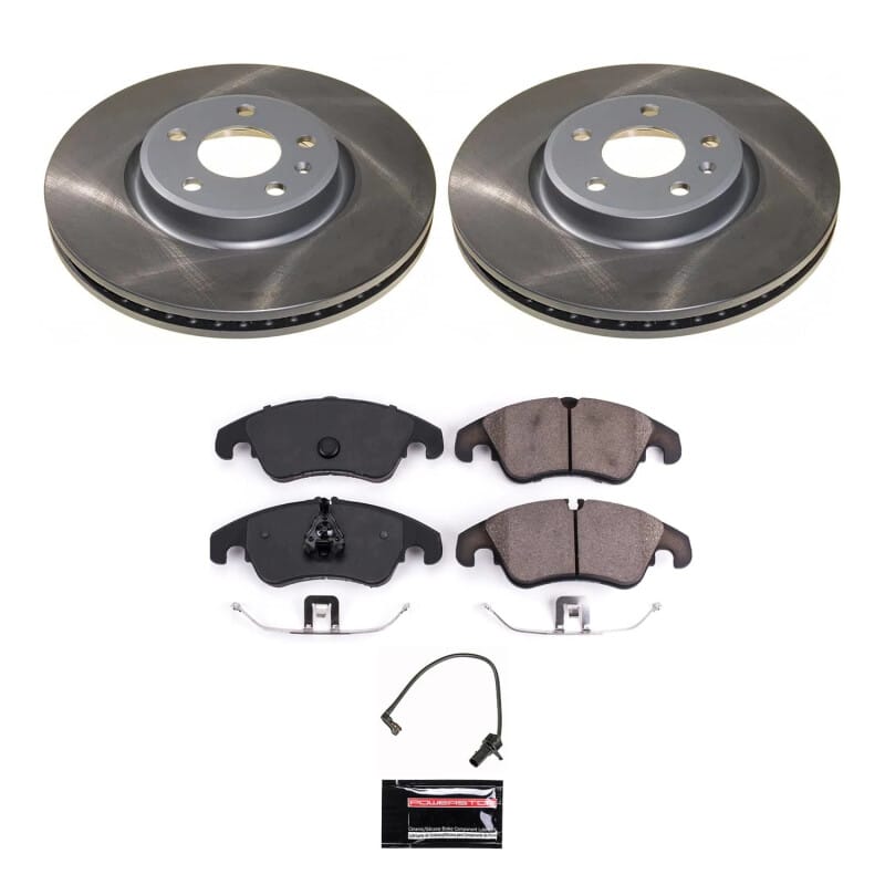 PowerStop — Semi-Coated Rotor and Low-Dust Ceramic Brake Pad Kit