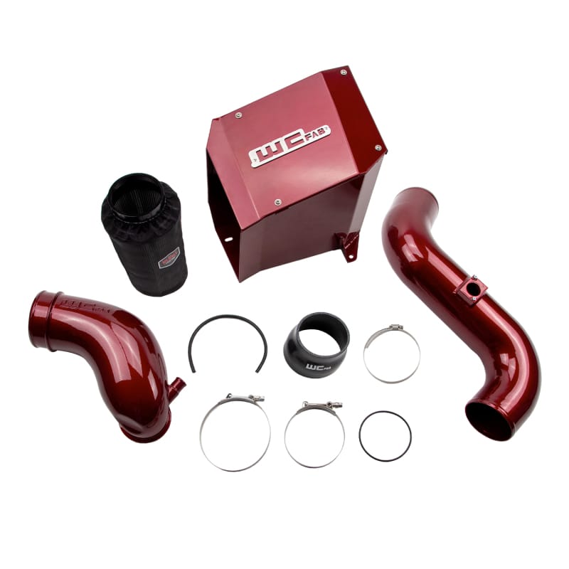 Wehrli — Intake Kit Stage 2, 4in., for 2004.5-2005 Duramax LLY, WCFab Red
