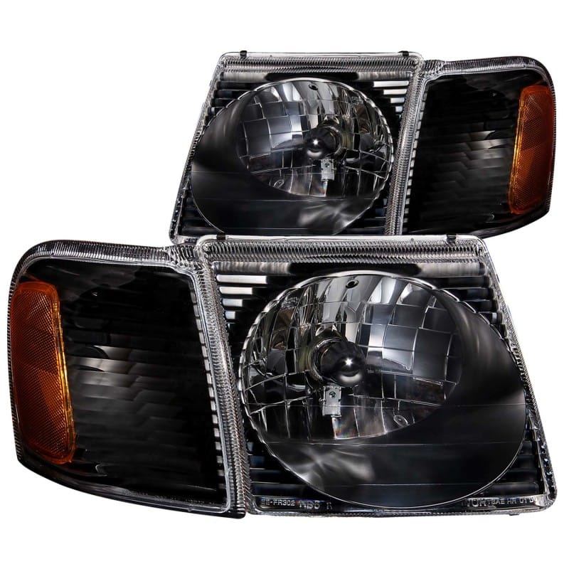 ANZO — ANZO 2001-2005 Ford Explorer Crystal Headlights Black
Head Light Set
HdLtSet