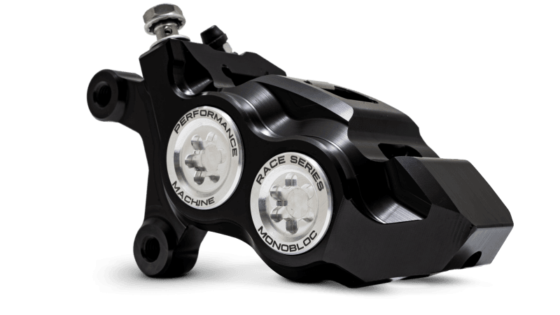 Performance Machine — Performance Machine 08-23 FL,18-24 M8 Softail,06-17 VRod 137x4B Rce Series Monobloc Caliper Left CLR