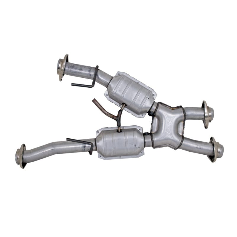 BBK — 1979-1993 MUSTANG 5.0 SHORT MID X PIPE W/ CATS FOR BBK 1531/0 HEADERS
High-Flow Short Mid X-Pipe Assembly
