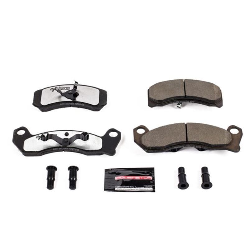 PowerStop — PowerStop - Z26 Performance Carbon-Fiber Ceramic Brake Pads with Hardware Kit