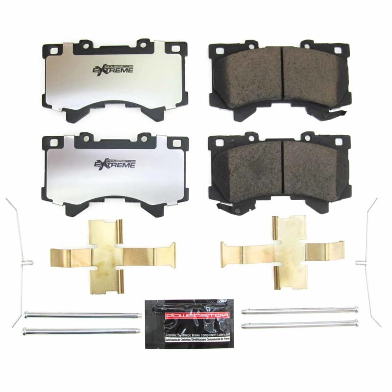 PowerStop — PowerStop - Z36 Truck and SUV Carbon-Fiber Ceramic Brake Pads with Hardware Kit