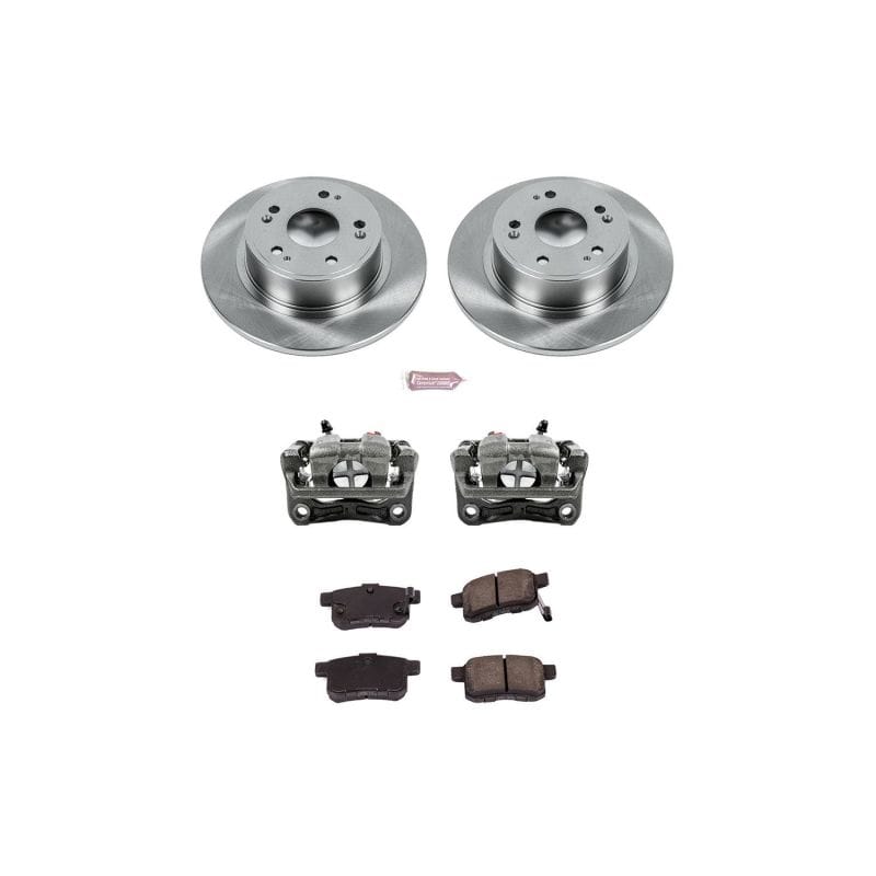 PowerStop — OE Stock Replacement Low-Dust Ceramic Brake Pad, Rotor and Caliper Kit