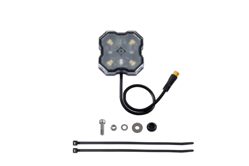 Diode Dynamics — Rock Light featuring 1000 lumens of peak output, at over 10 watts of power.
Stage Series Single Color LED Rock Light.