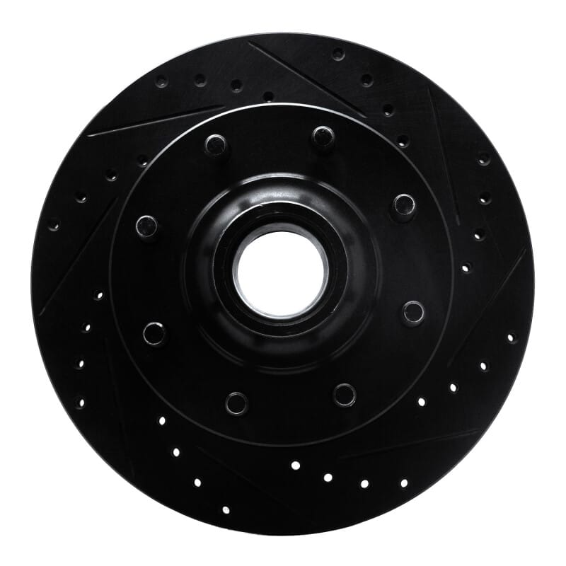 R1 Concepts — R1 Concepts Brake Rotor Drilled and Slotted Black