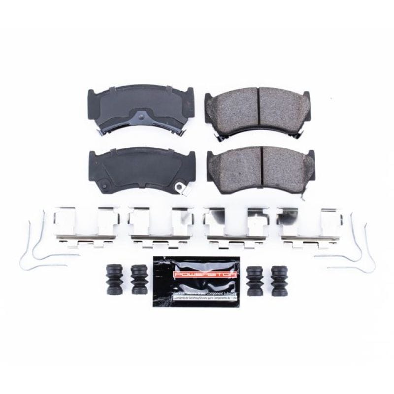 PowerStop — PowerStop - Z23 Daily Driver Carbon-Fiber Ceramic Brake Pads with Hardware Kit