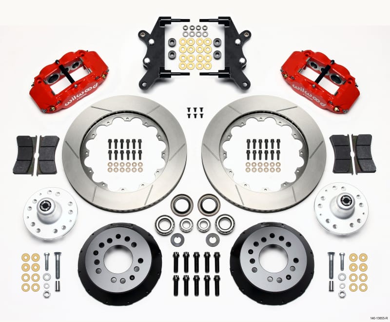Wilwood — KIT,FRONT,GALAXIE,60-68,DRUM SPINDLE 14.00x1.10,GT,RED
