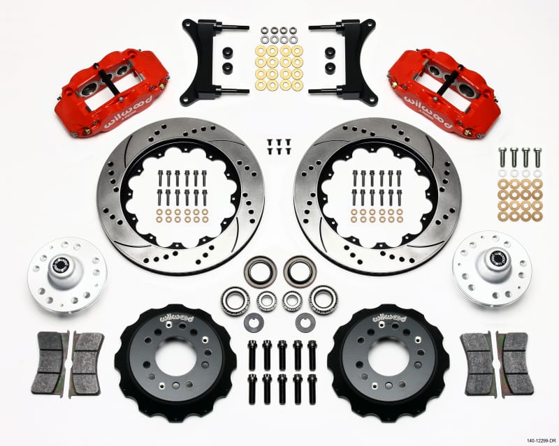 Wilwood — KIT,FRONT,G-BODY,80-87,FNSL6R,14.00 ROTOR,VENTED,DRILLED,RED