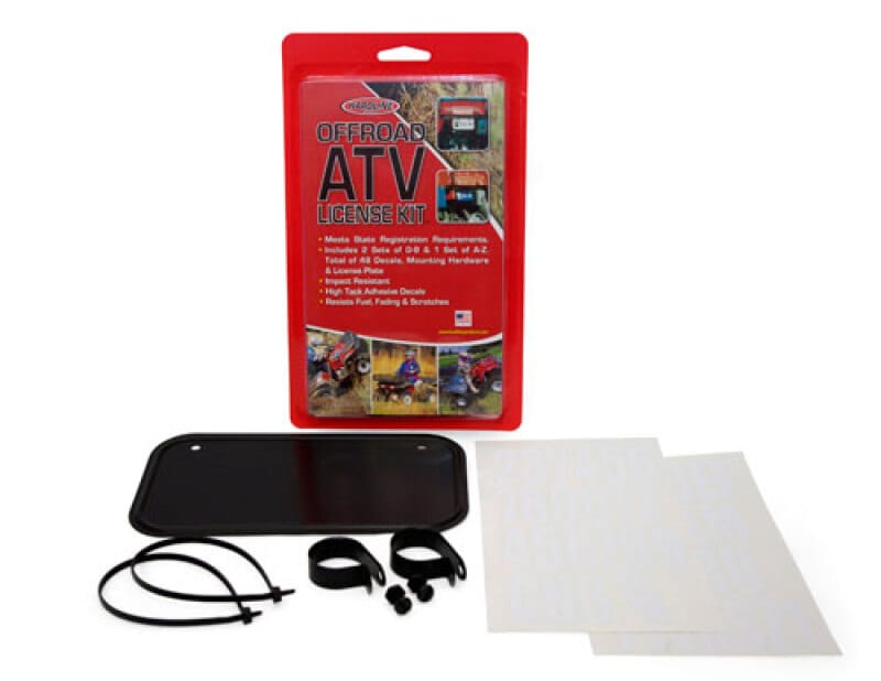 Hardline — Hardline ATV License Plate Aluminum Black