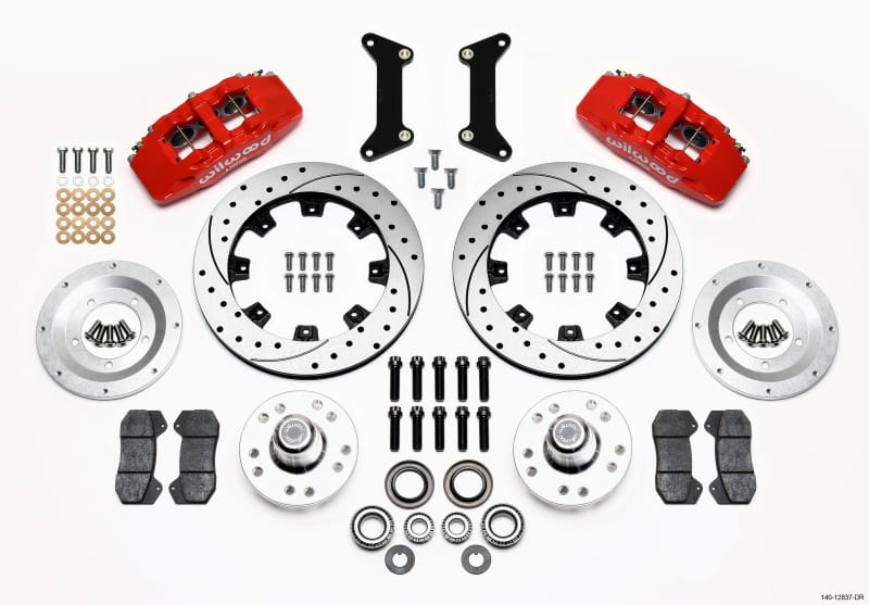 Wilwood — KIT,FRONT,G-BODY,80-87,DP6,FORGED HUB 12.19 VENTED,DRILLED,RED