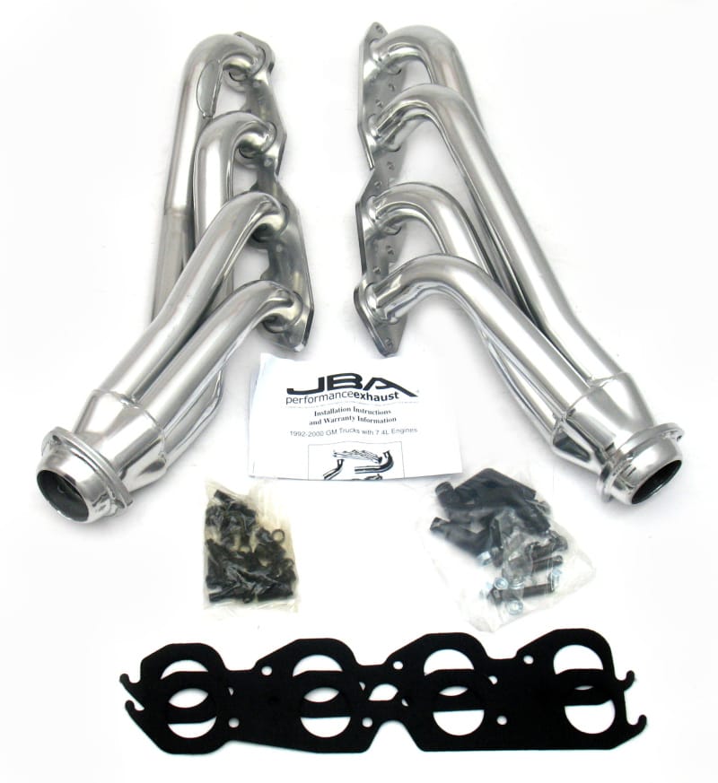 JBA — JBA 92-95 GM Truck 7.4L Vortec 1-3/4in Primary Silver Ctd Cat4Ward Header
Exhaust Header