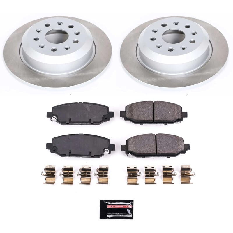 PowerStop — Semi-Coated Rotor and Low-Dust Ceramic Brake Pad Kit
