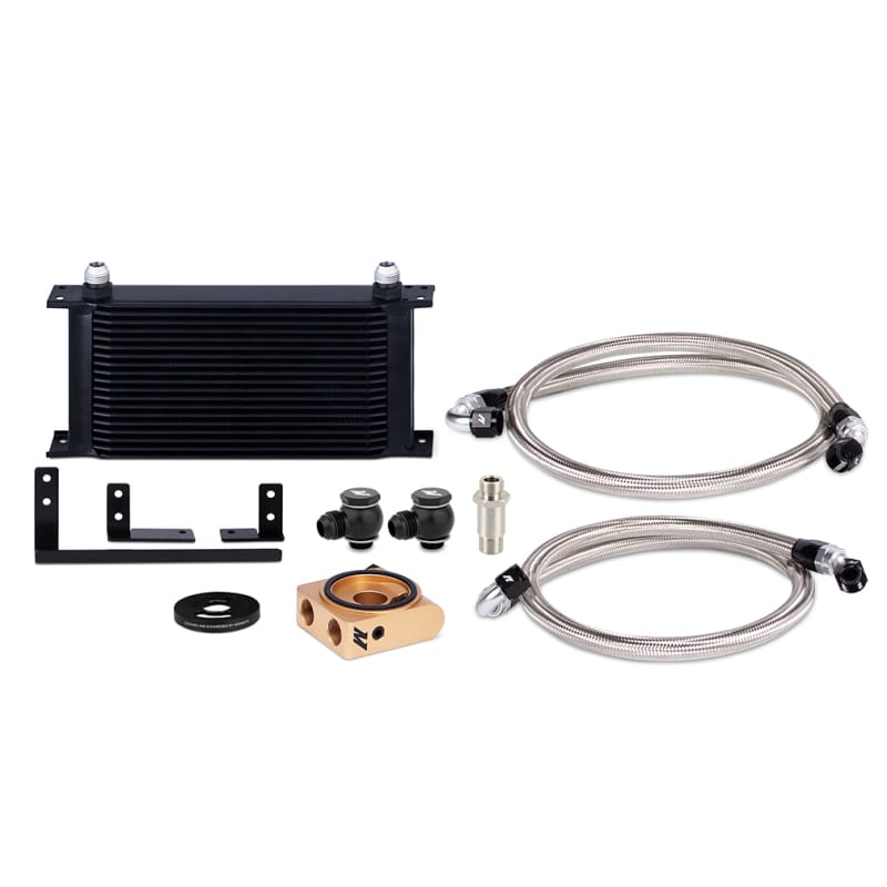 Mishimoto — Oil Cooler Kit, Black, Thermostatic, fits Mazda Miata 2019+