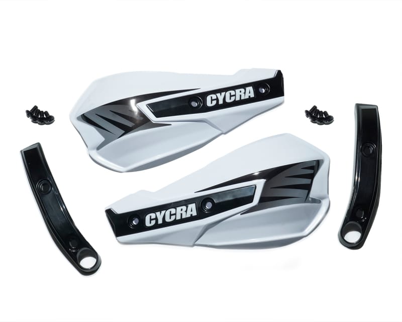 Cycra — Cycra Vortex Replacement Hand Shields w/Abrasion Guards - White