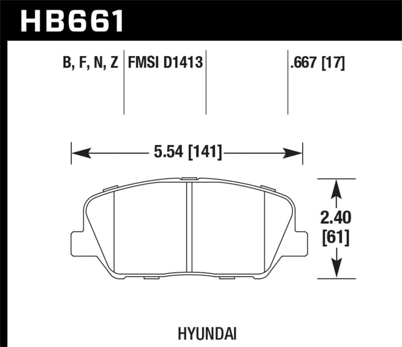 Hawk Performance — HPS 5.0 Disc Brake Pad