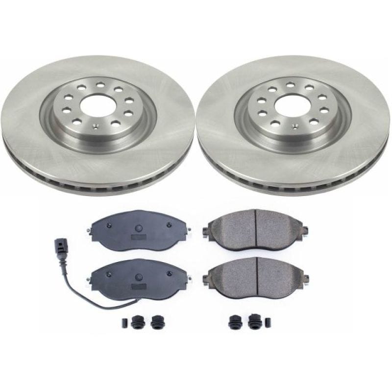 PowerStop — OE Stock Replacement Low-Dust Ceramic Brake Pad and Rotor Kit