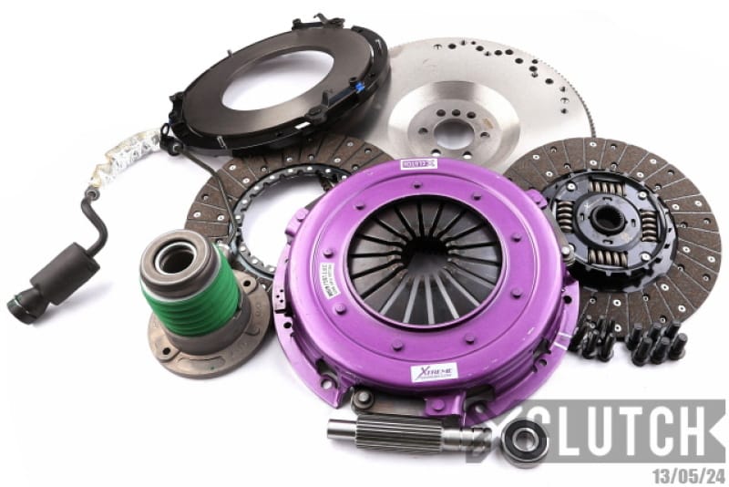 XCLUTCH — Clutch Kit Inc Flywheel + HRB; 10  1/2" Twin Sprung Organic Discs