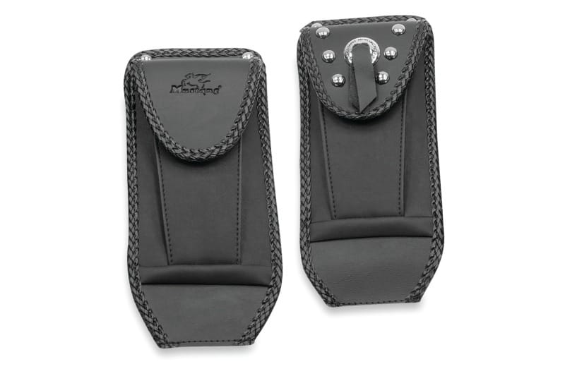 Mustang Motorcycle — Mustang 00-17 Harley Softail with Square Dash Tank Bib w/Studs- Black