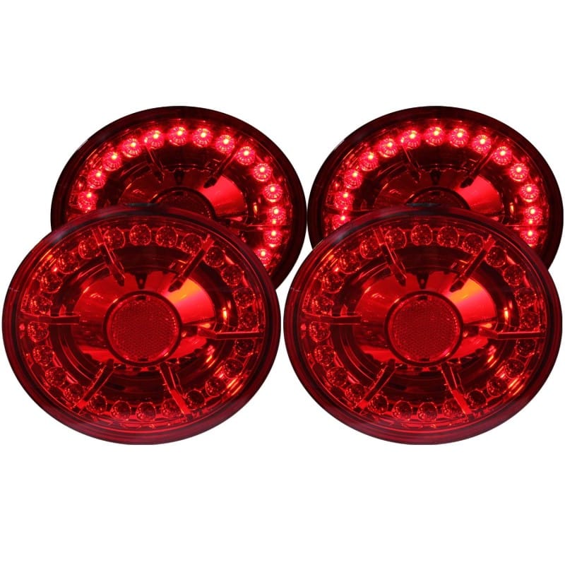 ANZO — ANZO 2005-2010 Chevrolet Corvette LED Taillights Red 4pc