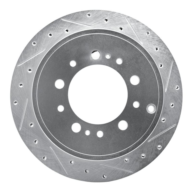R1 Concepts — R1 Concepts Brake Rotor Drilled and Slotted Silver