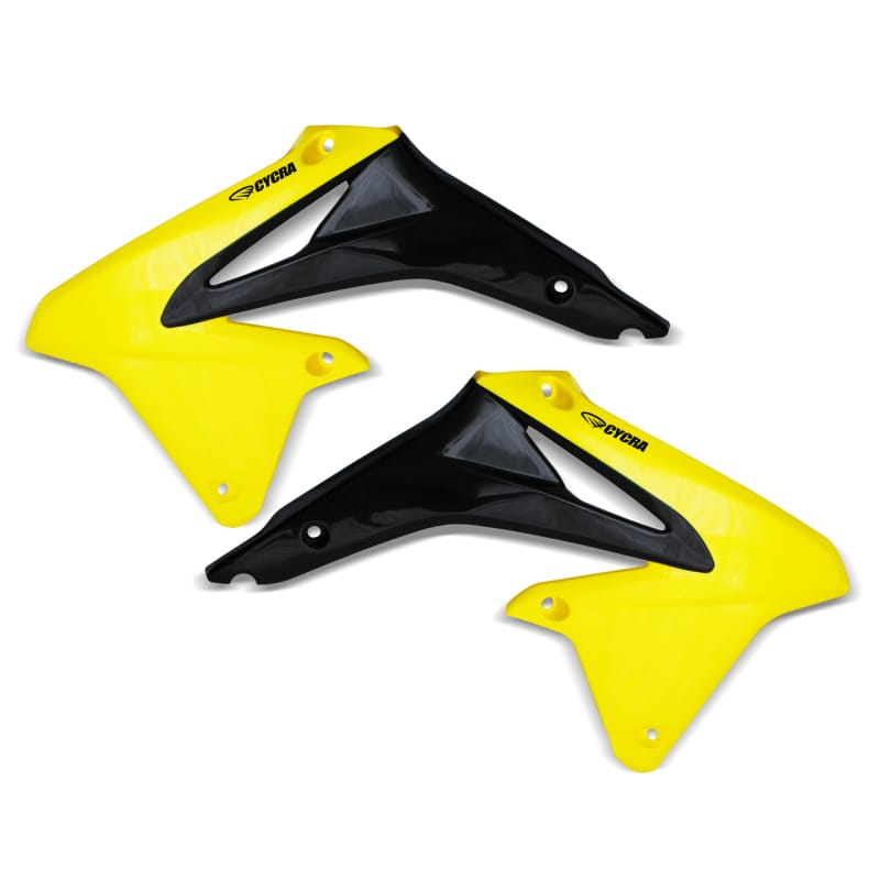 Cycra — Cycra 08-17 Suzuki RMZ-450 Powerflow Radiator Shrouds - Yellow