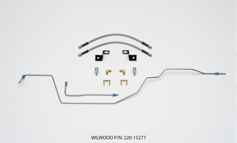 Wilwood — FLEXLINE KIT,14in.,M10-1.0 IF,90 DEG,NPT W/BRACKET