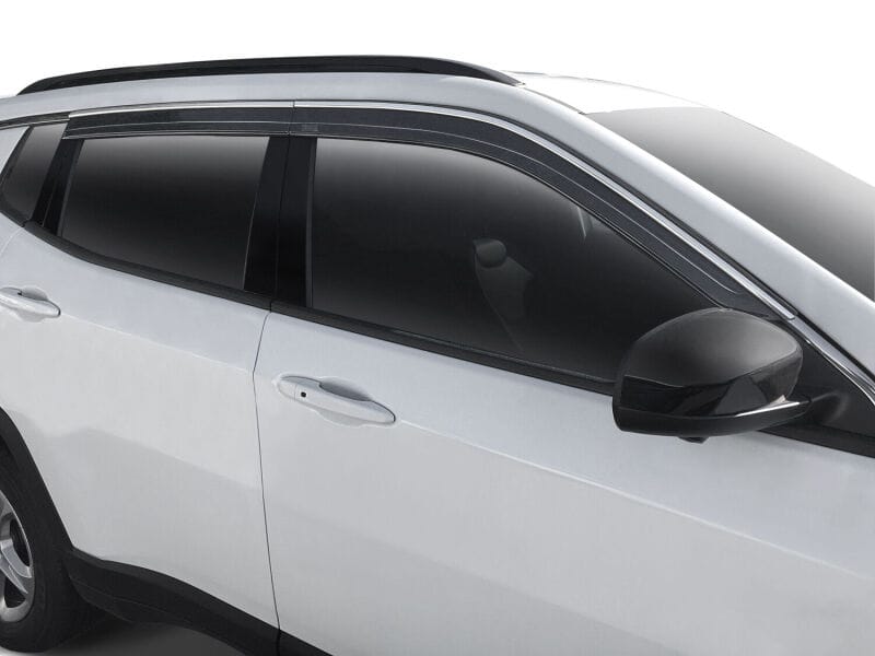 Husky Liners — Low Profile Ventvisor Deflector; Smoke with Chrome Trim; Outside Mount; 4 pc.
