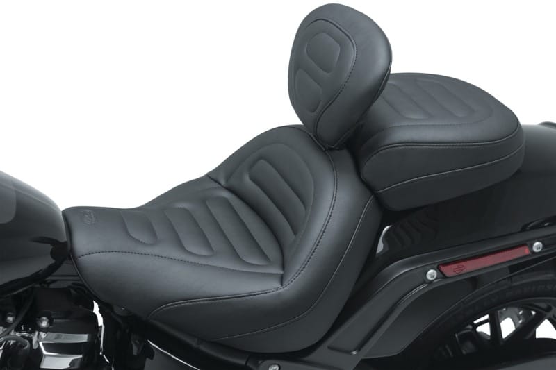 Mustang Motorcycle — Mustang 18-21 Harley Fat Bob Standard Touring Recessed Passenger Seat - Black