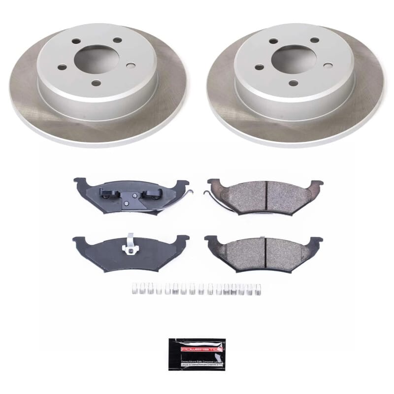 PowerStop — Semi-Coated Rotor and Low-Dust Ceramic Brake Pad Kit