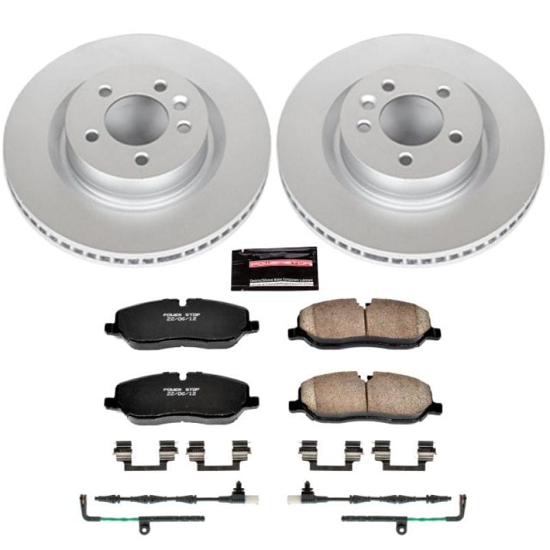 PowerStop — Genuine Geomet Coated Rotor and Carbon-Fiber Ceramic Brake Pad Kit