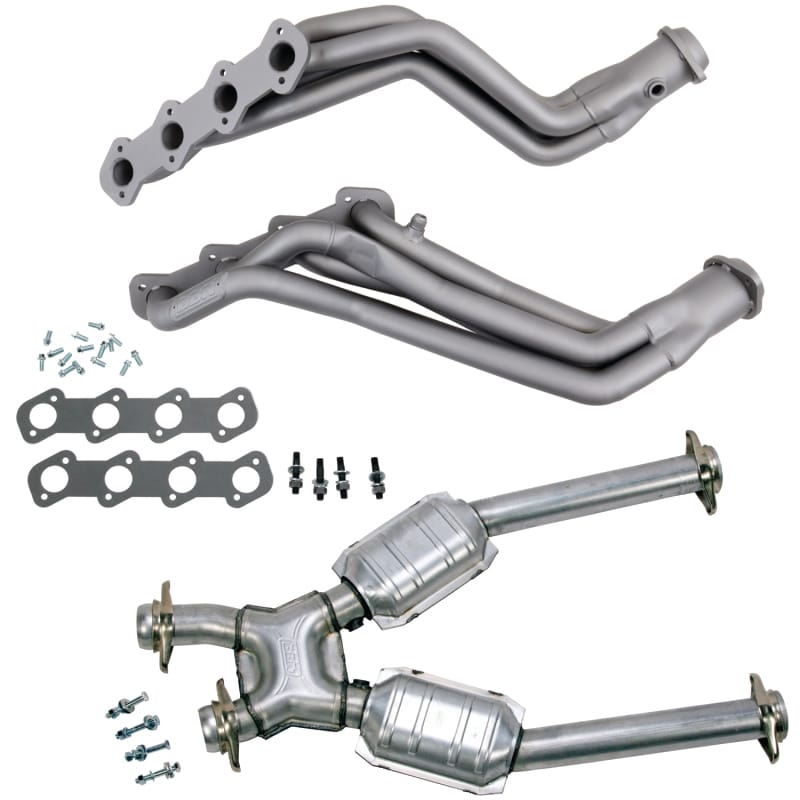 BBK — Long Tube Exhaust Header w/Catted Mid X Pipe