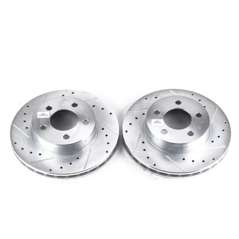 PowerStop — PowerStop Evolution Performance Drilled, Slotted & Plated Brake Rotor Pair