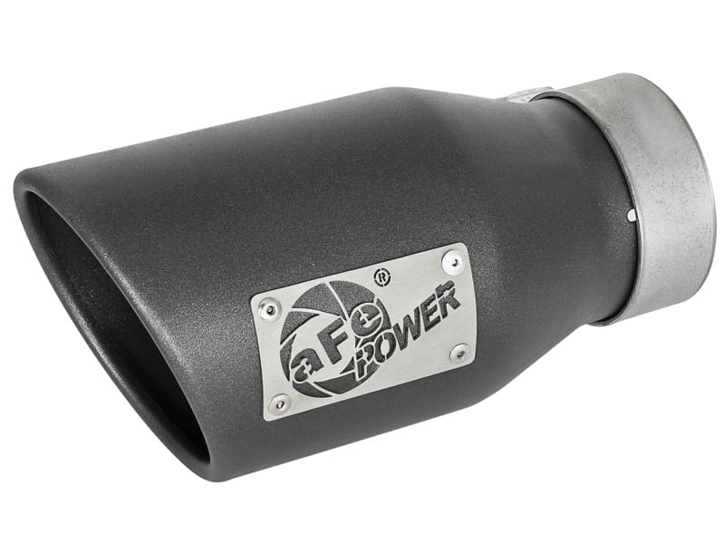 aFe — MACH Force-Xp 409 Stainless Steel Clamp-on Exhaust Tip High-Temp Metallic Blac