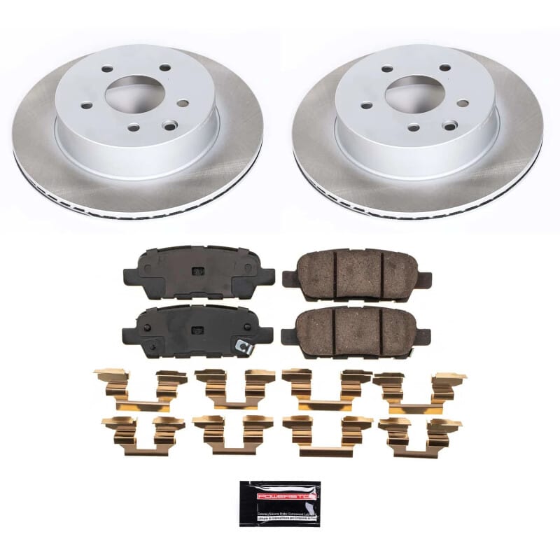 PowerStop — Semi-Coated Rotor and Low-Dust Ceramic Brake Pad Kit