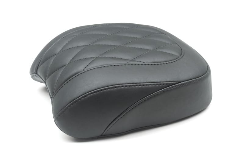Mustang Motorcycle — Mustang 18-21 Harley Fat Bob Wide Tripper Passenger Seat Diamond Stitch - Black