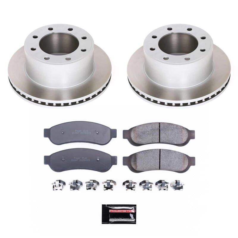 PowerStop — Semi-Coated Rotor and Low-Dust Ceramic Brake Pad Kit