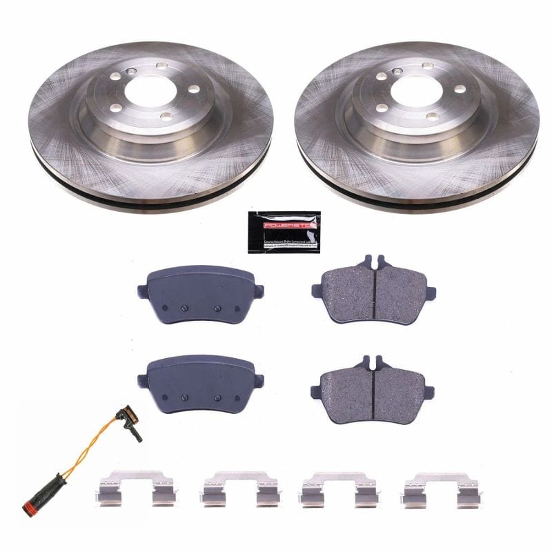 PowerStop — OE Stock Replacement Low-Dust Ceramic Brake Pad and Rotor Kit