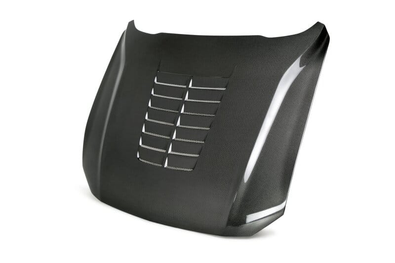 Anderson Composites — Anderson Composites 18-19 Ford Mustang Double Sided Type-GT5 Carbon Fiber Hood