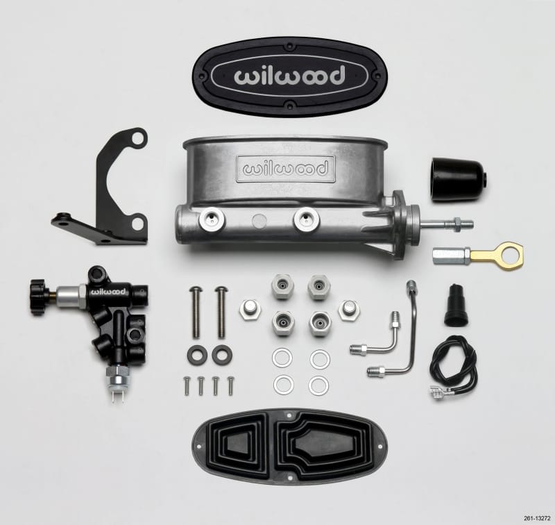 Wilwood — Wilwood HV Tandem M/C Kit w L/H Bracket & Prop Valve - 7/8in Bore-W/Pushrod - Early Mustang
M/C,TANDEM KIT