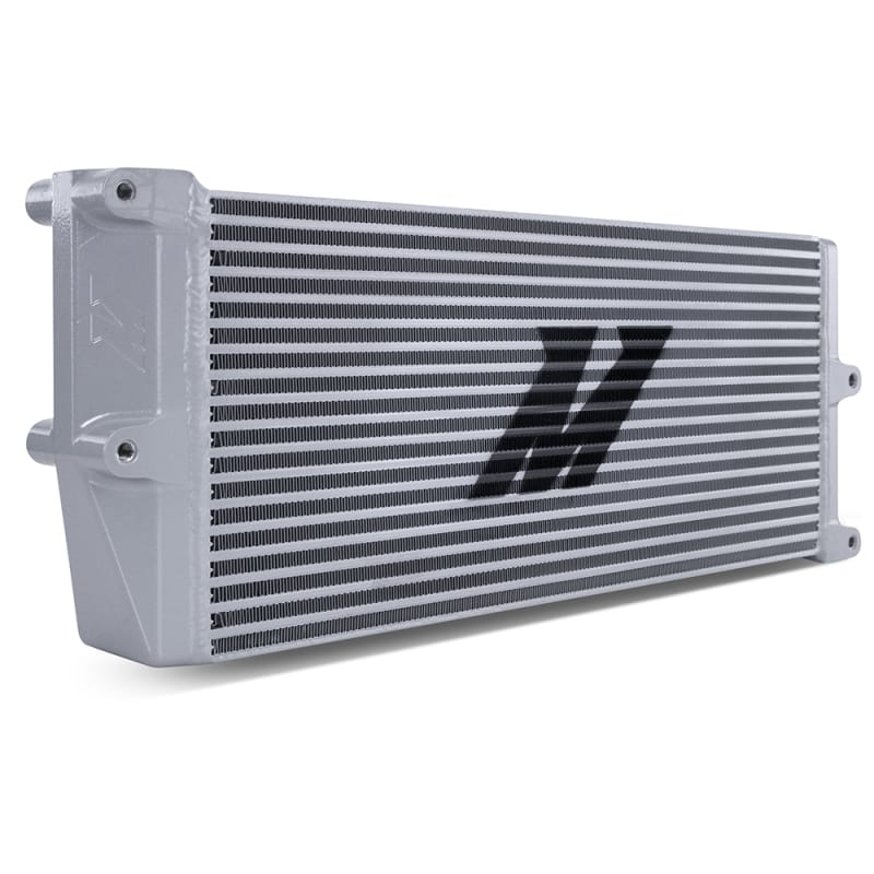 Mishimoto — Universal Oil Cooler,  HD Bar-and-Plate, Silver, 17" Core, Opposite-Side Outlets