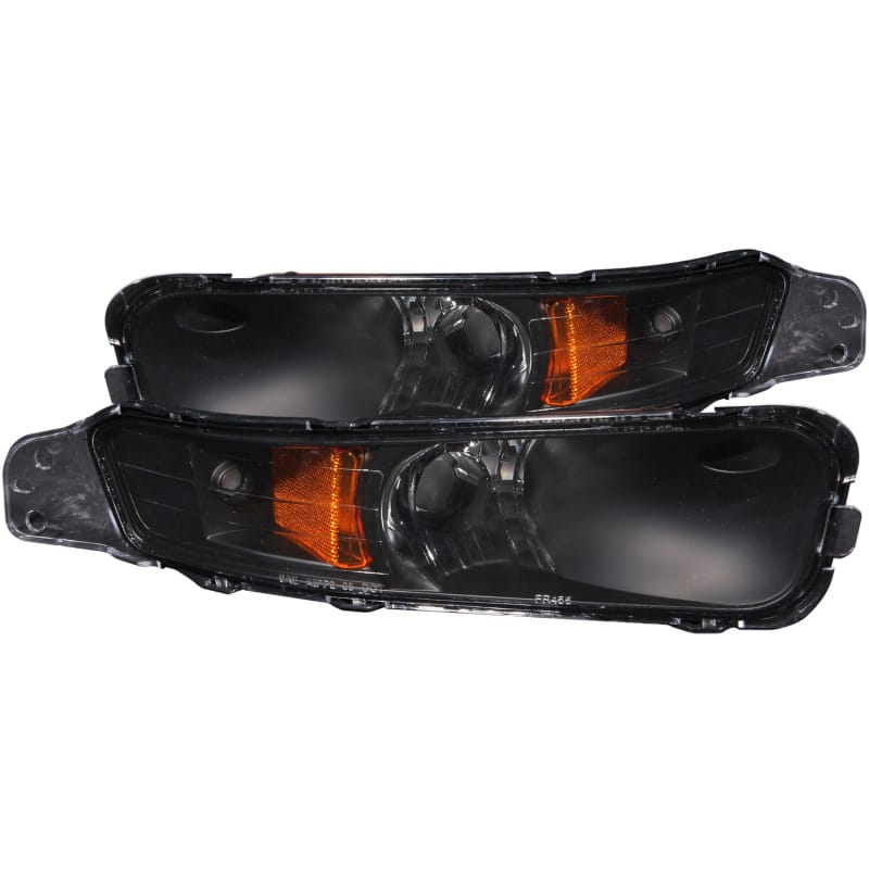 ANZO — ANZO 2005-2009 Ford Mustang Euro Parking Lights Black w/ Amber Reflector
TurnSignalPkLtAssy