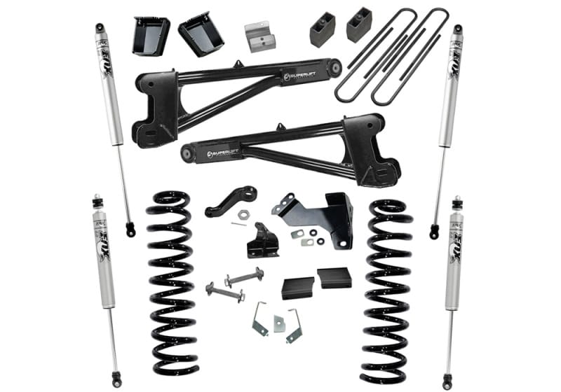 Superlift — 6" Lift Kit w/ FOX Shocks - 11-16 F250/350 4WD Diesel w/ Replacement Radius Arms
6in. Lift Kit w/FOX Shocks-11-16 F250/350 4WD Diesel w/Replacement Radius Arms