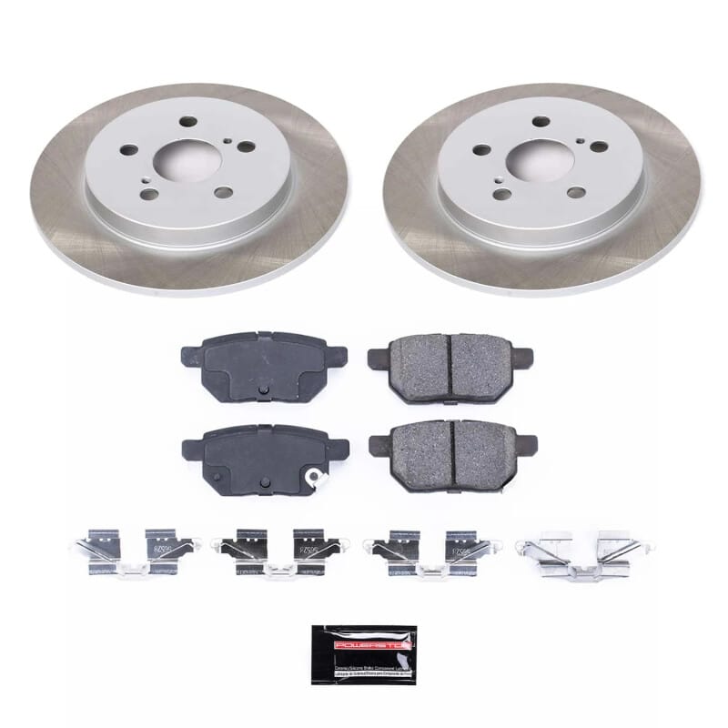 PowerStop — Semi-Coated Rotor and Low-Dust Ceramic Brake Pad Kit