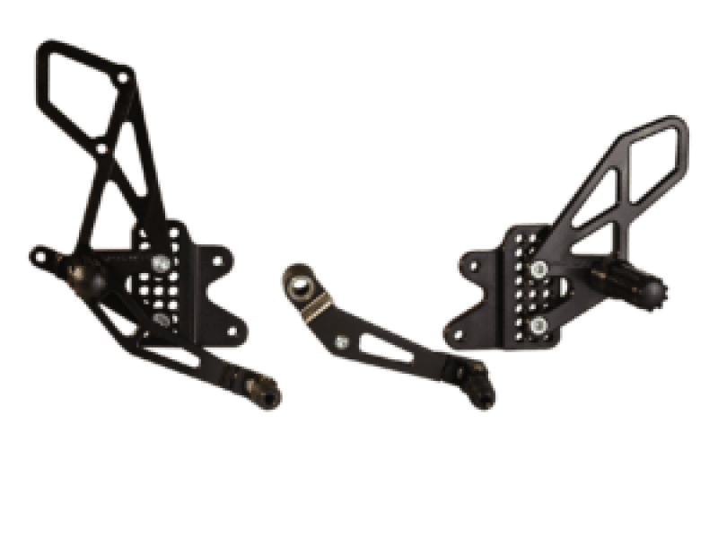 Vortex Racing — Vortex Racing 6-10 Suzuki GSX-R600, GSX-R750 Rear Set- Black